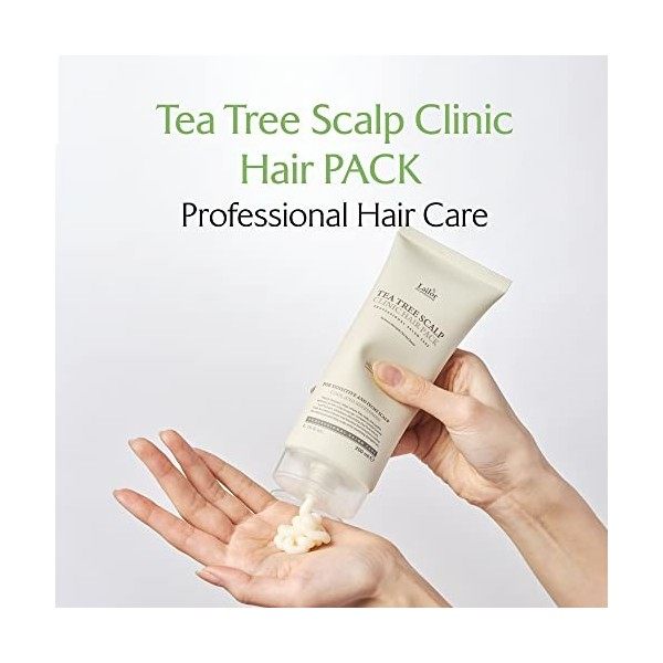 LADOR Tea Tree Scalp Clinic Hair Pack Treatment 200 ml - Refroidissement Rafraîchissant Arbre Thé Vert Masque Traitement Cap