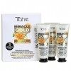 Tahe Miracle Gold Traitement Capillaire Intensif Anti-Frisottis Instantané, 3 ampoules x 25 ml