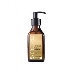 Brilliance New York Sérum à l’Huile de Ricin et d’Argan et Camomille - Sans Rincage - Hydrate, Nourrit, Fait Briller - Sans S