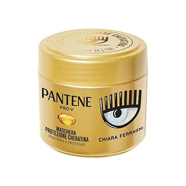 Pantene Pro-V by Chiara Ferragni - Masque de protection à la kératine, régénère et protège pour cheveux faibles et endommagés