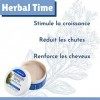 Herbal Time Masque Cheveux à la Quinine | Traitement Anti-chute de Cheveux | Sans Sulfate, Sans Parabens et Sans Silicone | 2