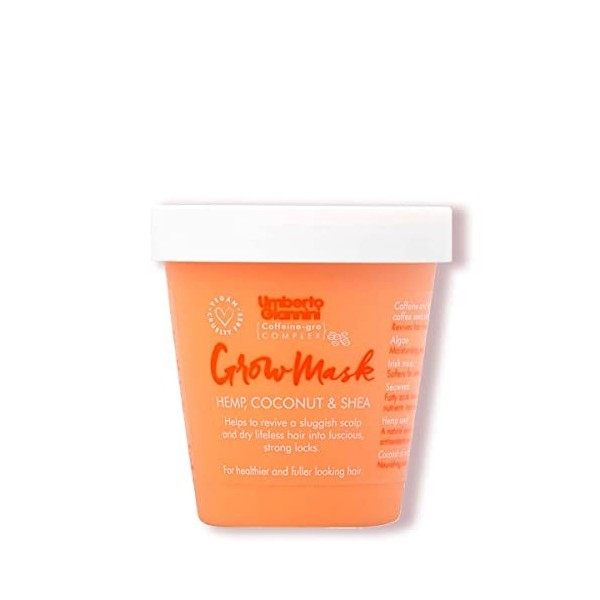 Umberto Giannini Grow Mask For Dry, Damaged, Chemically Treated Hair végétalien sans cruauté