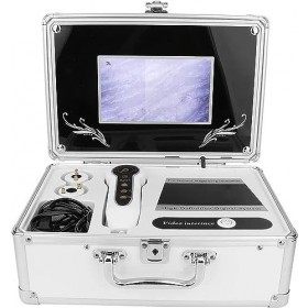 YOGAYE Analyseur de follicule pileux de Type boîte de 7 Pouces, détecteur de Cuir chevelu, 50X 200X Microscope détecteur de C