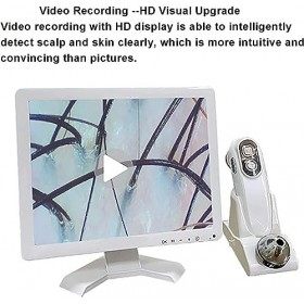 Analyseur de cheveux de diagnostic de peau, détecteur de follicule pileux de peau de 15,5 pouces, détecteur de peau numérique