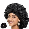 Bonnet Satin Cheveux Nuit Ajustable Pour Femme, Homme Et Enfant. Charlotte Cheveux Réutilisable, Accessoires Pour Le Bain, Tu