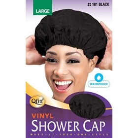 Bonnet de douche noir,L Lot de 1 