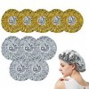 Bonnet Aluminium Cheveux, ACTOYS 10pcs Bonnet Chauffant Cheveux Soin, Bonnet Auto Chauffant, Bonnet Coiffure Chauffant Réutil