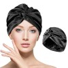 Kiiwah Bonnet Satin Cheveux Pour Nuit, Bonnet en Soie pour Cheveux Nuit, Chapeau Sommeil Élastique et Respirant pour Femmes P