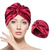 Kiiwah Bonnet Satin Cheveux Pour Nuit, Bonnet en Soie pour Cheveux Nuit, Chapeau Sommeil Élastique et Respirant pour Femmes P