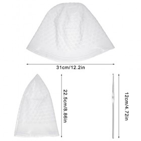 FRIUSATE Bonnet en Silicone pour faire des mèches, Professionnel Chapeau de Teinture Highlight Chapeau de Coiffure Casquette 