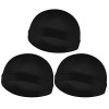 Sibba Lot De 3 Bonnets OnduléS Pour Homme Large Sangle Sensation Soyeuse Unisexe Bonnet De Douche Doux et Respirant Accessoir