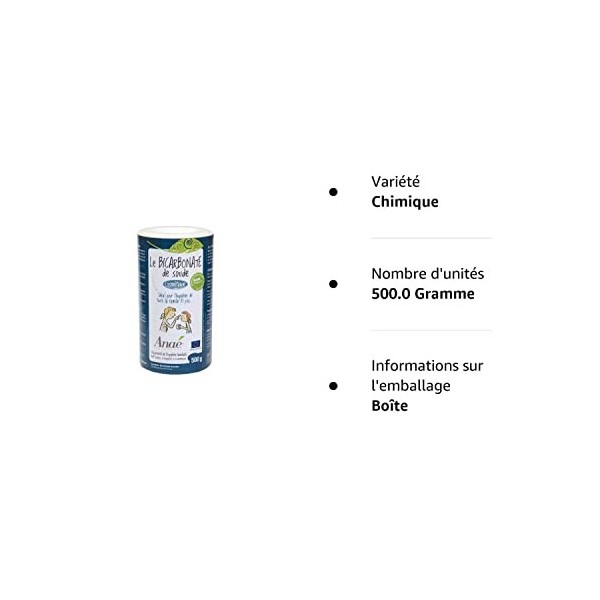 Ecodis - Bicarbonate de soude 500 g COSMETIQUE