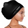 YOGINGO Bonnet de Bain Extra Large Pour Cheveux Longs - Parfait Pour Dreadlocks, Tissages, Extensions de Cheveux, Tresses, Bo