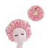 iZhuoKe Bonnet de Nuit Satin Couche Double,Bonnet Satin Cheveux Nuit Bonnet de Sommeil Reglable Bonnet,Adapté Au Sommeil et A