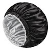 mikimini Bonnet en soie pour dormir, grand bonnet de sommeil, double couche, bonnet de sommeil soyeux, doux, réversible, exte