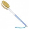 HORJOR Brosse pour le Dos Douche, Brosse Dos Douche Long Manche 44cm, Brosse de Bain pour le Brossage Du Dos Humide ou Sec Br