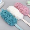 Brosse de bain dos avec manche long, brosse pour le corps, brosse exfoliante, poils naturels