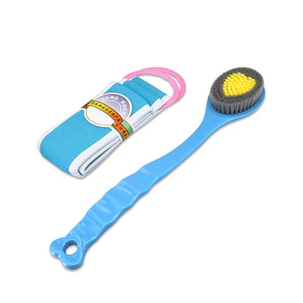 QiCheng&LYS brosse de bain à manche long - brosse de massage corporelle douce et confortable, peut nettoyer le dos dans toute