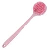 DNC Brosse à dos pour douche en silicone souple avec long manche, sans BPA, hypoallergénique noir 