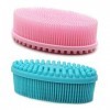 DNC Lot de 2 brosses exfoliantes en silicone pour le corps de douche