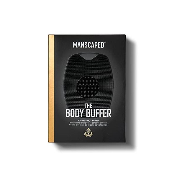 MANSCAPED™ The Body Buffer Épurateur en silicone de qualité supérieure pour nourrir, nettoyer et exfolier votre peau - Poils 