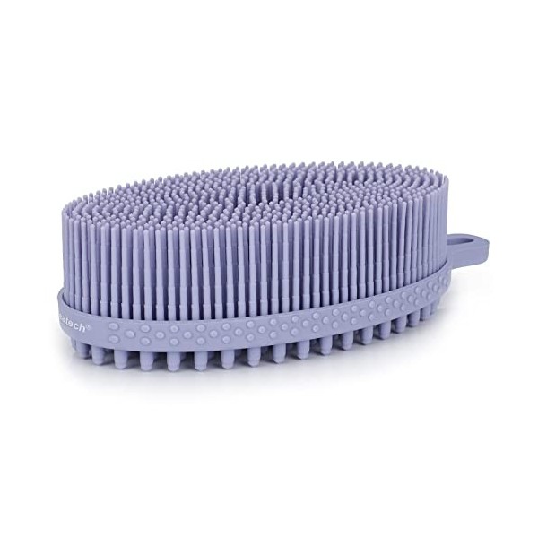 FReatech Brosse pour Corps avec Peigne en Silicone à 2 Faces pour Bain & Douche, Nettoyage Efficace et Massage Fin, Exfoliati