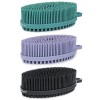 FReatech Brosse pour Corps avec Peigne en Silicone à 2 Faces pour Bain & Douche, Nettoyage Efficace et Massage Fin, Exfoliati