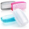 com-four® 4X Brosse à Main - Brosse à Ongles en Plastique - Brosse à Main Double Face - Brosse Ongles - Brosse d Lavage