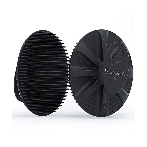 BEAUTAIL Brosse pour le corps en silicone, Pour la douche et le bain, Poils doux, Gommage doux, Pour Femme Homme Bébé Peau Se