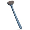 Surlees 2.0 Plus Brosse Dos Douche Long Manche, Brosse Douche pour le Dos, Brosse de Bain, Brosse pour le Corps Bleu émail, 