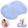 Tapis de massage antidérapant en silicone - Nettoyeur de dos - Avec ventouses antidérapantes - Appareil de massage exfoliant 