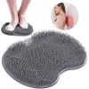 Tapis de massage antidérapant en silicone - Nettoyeur de dos - Avec ventouses antidérapantes - Appareil de massage exfoliant 