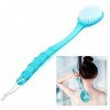 Cisixin Brosse Nettoyante de Bain Douche Arrière exfoliante Corps Brosse avec Long Manche Bleu 