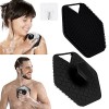 URAQT Brosse pour le corps en silicone, Brosse visage manuelle silicone et Brosse exfoliante, Brosse de bain cuir chevelu beb