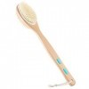 Onlylove Brosse de corps pour brossage humide ou sec avec long manche en bois