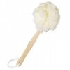 Healifty Long Handle Loofah Back Scrubber Bath Shower Sponge Brush Body Back Exfoliating Scrubber for Men Women