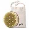 Ithyes Brosse pour le corps La brosse exfoliante La brosse de bain à poils naturels pour éliminer les toxines cellulites de l