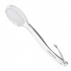 QUCHER Brosse de douche confortable à long manche avec brosse en nylon doux pour hommes et femmes manche transparent 