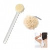 Brosse pour Corps,Brosse Dos Douche Long Manche,Doux Brosse pour le Dos Douche,Brosse de Bain pour le Brossage Du Dos,Humide 