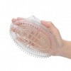 Brosse à Huile Essentielle Meridians Relaxation Détoxification Lymphatique Brosse pour le Corps Transparente avec Picots Flex