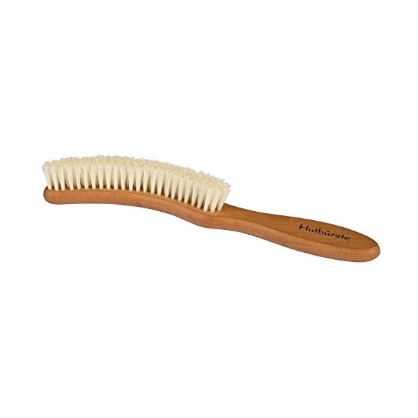 Redecker Brosse à chapeau en bois et poils naturels