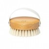 Brosse pour le corps ruhi® douce - Poils 100 % naturels - Sans plastique - Pour massage à sec Dry brush - Drainage lymphati