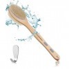 Brosse de douche, brosse de douche double face, brosse pour le dos, brosse de bain, brosse à dos, brosse à long manche pour l