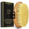 ICANdOIT Brosse pour le corps à brosser à sec, 100 % poils naturels dagate et de cactus, brosse sèche pour la cellulite et l