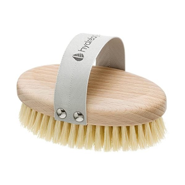 Brosse Corps Peau Sèche Professionnelle Hydréa London. Bois de hêtre certifié FSC®. 100% végétalien. Poils de cactus naturels