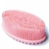 Brosse de bain exfoliante en silicone pour peau lumineuse et exfoliante pour mousse douce et longue durée et plus hygiénique 