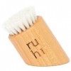 ruhi® Brosse pour le visage pour brossage à sec - Fabriquée en Allemagne - Poils 100 % naturels - Exfoliant, nettoyage - Bois