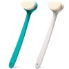 Brosse pour le corps avec poils confortables - Longue poignée - Exfoliation douce - Améliore la santé de la peau et la beauté