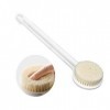 Ithyes Brosse pour le corp Le brossage à sec La brosse de bain à long manche et à poils doux Le gommage du dos Le massage exf