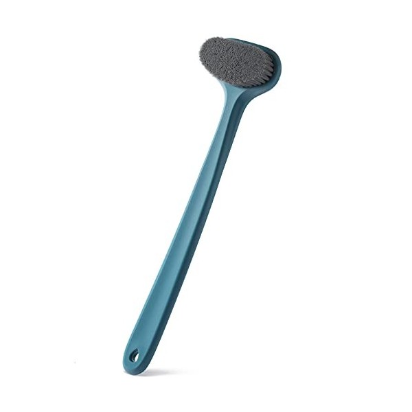 Brosse pour le corps avec poils confortables - Longue poignée - Exfoliation douce - Améliore la santé de la peau et la beauté